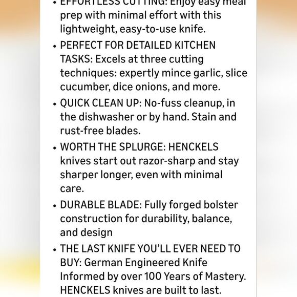 ZWILLING J.A. Henckels Graphite Forged 5" Hollow Edge Santuko Knife - Picture 5 of 6